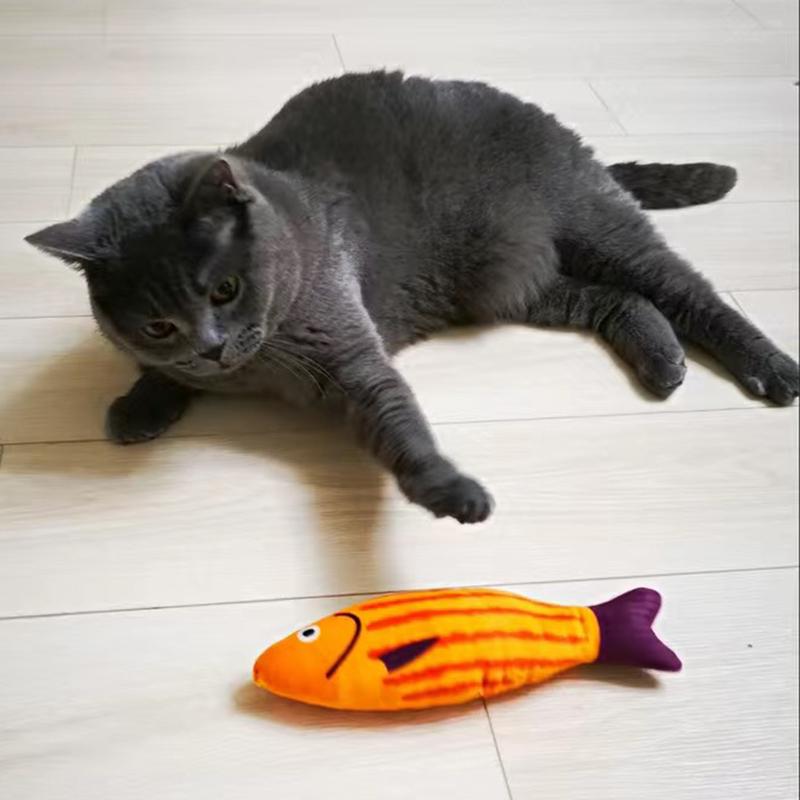 Squeaky Sea Fish Shape Sphynx Cat Toy Catnip Plush Stuffed Pet Toys for Cats Gotas Kitten Kedi Funny mascotas Play Accessories