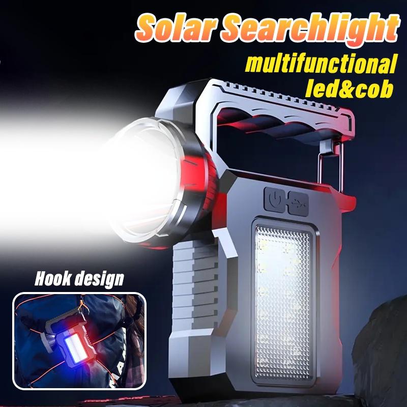 Lanternă LED Portabilă Reîncărcabilă Solară Potrivită pentru Camping, Situații de Urgență, Pană de Curent, Utilizare Interior/Exterior