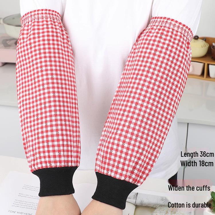 

Unisex Ribbed Cuff Cotton Sleeves for Sun Protection & Anti-Fouling in the Kitchen