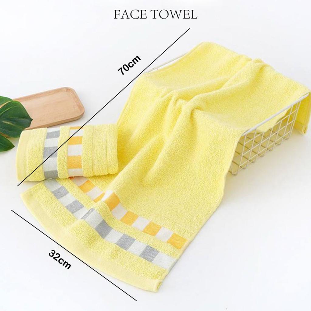 100%Cotton Thickened Face Towel Absorbent Pure Hand Wash Hair Shower Double Side Soft Microfiber Towel Bathroom Family Hotel