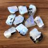 Blue Flashy Natural Black Dot Rainbow Moonstone Rough, Gemstone Raw, Rough Minerals Stone, Moonstone Raw, All Size Rough For Jewelry Making.