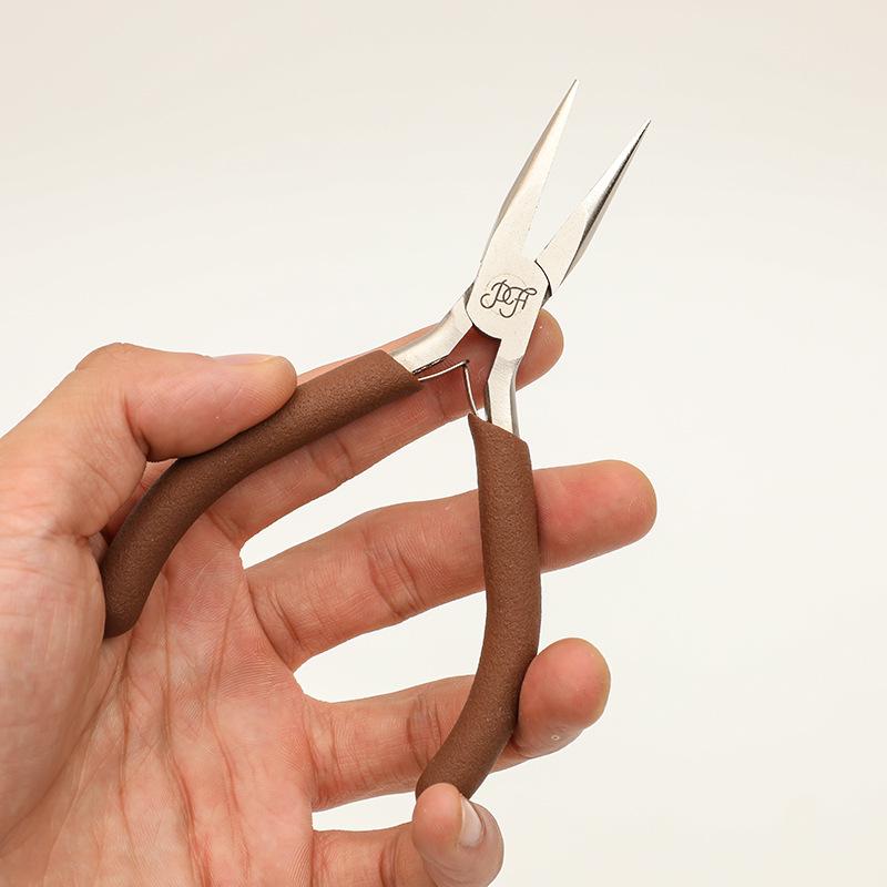 High-End Carbon Steel Needle Nose & Bent Tip Pliers for DIY Wire Wrapping