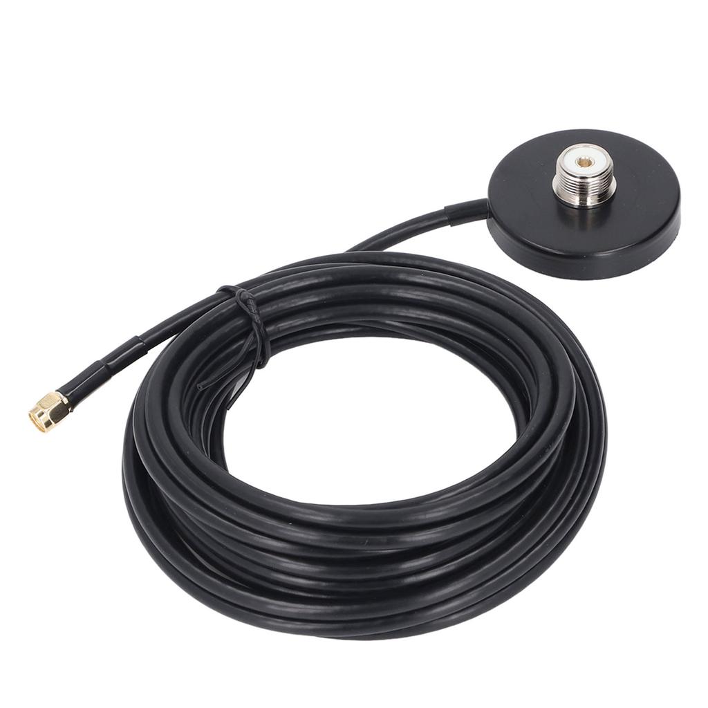 Magnetic Antennae Base Water Resistant Car Radio Antennae Magnet Mount with 5M RG58 Cable SMA Male to PL 259 SO 239 UHF