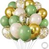 30-Piece Colorful Metal Sequin Balloon Set for Birthday Parties and Ceremonies