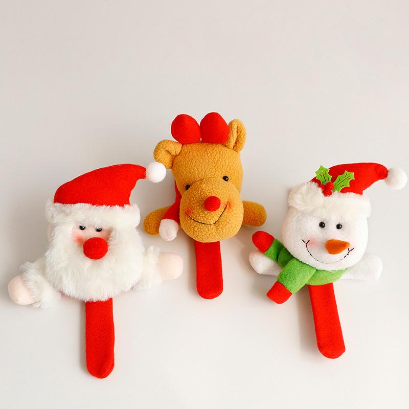 

Cute Christmas Plush Doll Clap Circle Wrap Wristband Bracelet Children S Wrist Gift