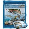 JQ Licensing Silky Scene Fishing Supersoft Blanket