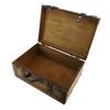 Retro Suitcase Synthetic Wood Vintage Elegant Decorative Storage Box Wooden Organizer Box 13.5x9.5x6.02in for Photo Props Gift