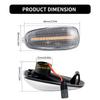 2PCS For Mercedes-Benz W124 W210 W163 W202 W140 W638 W208 C208 A208 W638 W414 W670 Dynamic LED Fender Side Marker Light Assembly