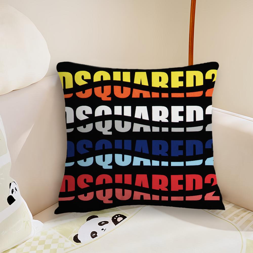 Fashion D-Dsquared2 Logo Cushion Cover Living Room Headboard Bedroom Office Cushion Cushion Sofa Nap Time Pillow Case