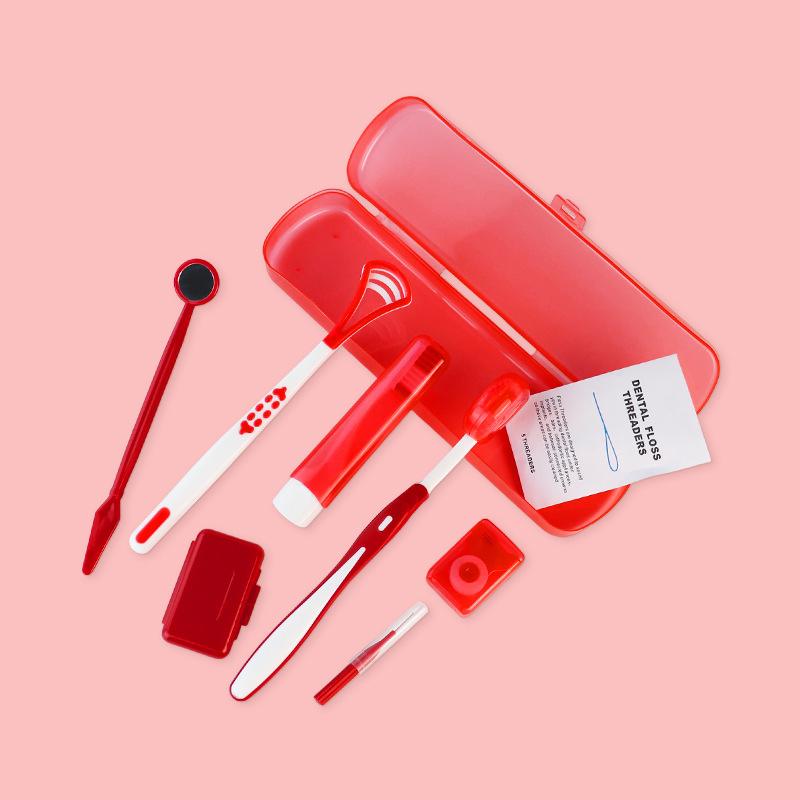 Care Interdental Brush Set 8Pcs Cleaning Kit for Braces Teeth Easy Oral Cleaning at Home and Outdoors