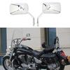 360 Degrees Adjustment 10MM Chrome Motorcycle Rear View Mirrors ATV Side Mirrors For Dirt Bike Scooter Moped Tricycle
