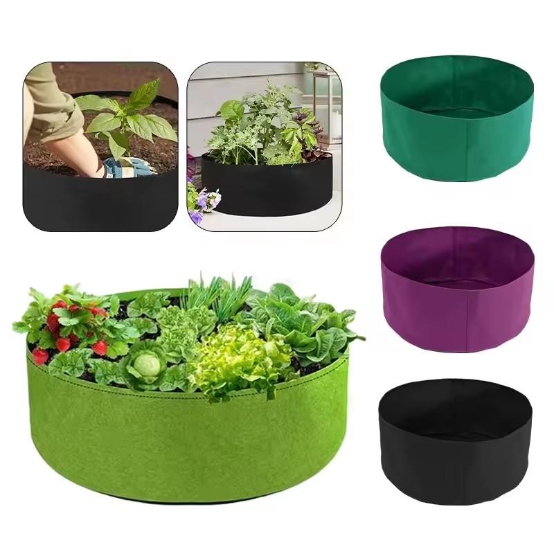 Home Supplies Felt Growth Bag Round Durable Planting Bag Wear-resistant Resistant Dirt Planting Seedling Bag Vegetable
