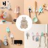 Cartoon-style No-drill Socket Storage Rack, Socket Hooks, Seamless Adhesive Hooks, Modern Minimalist Design.