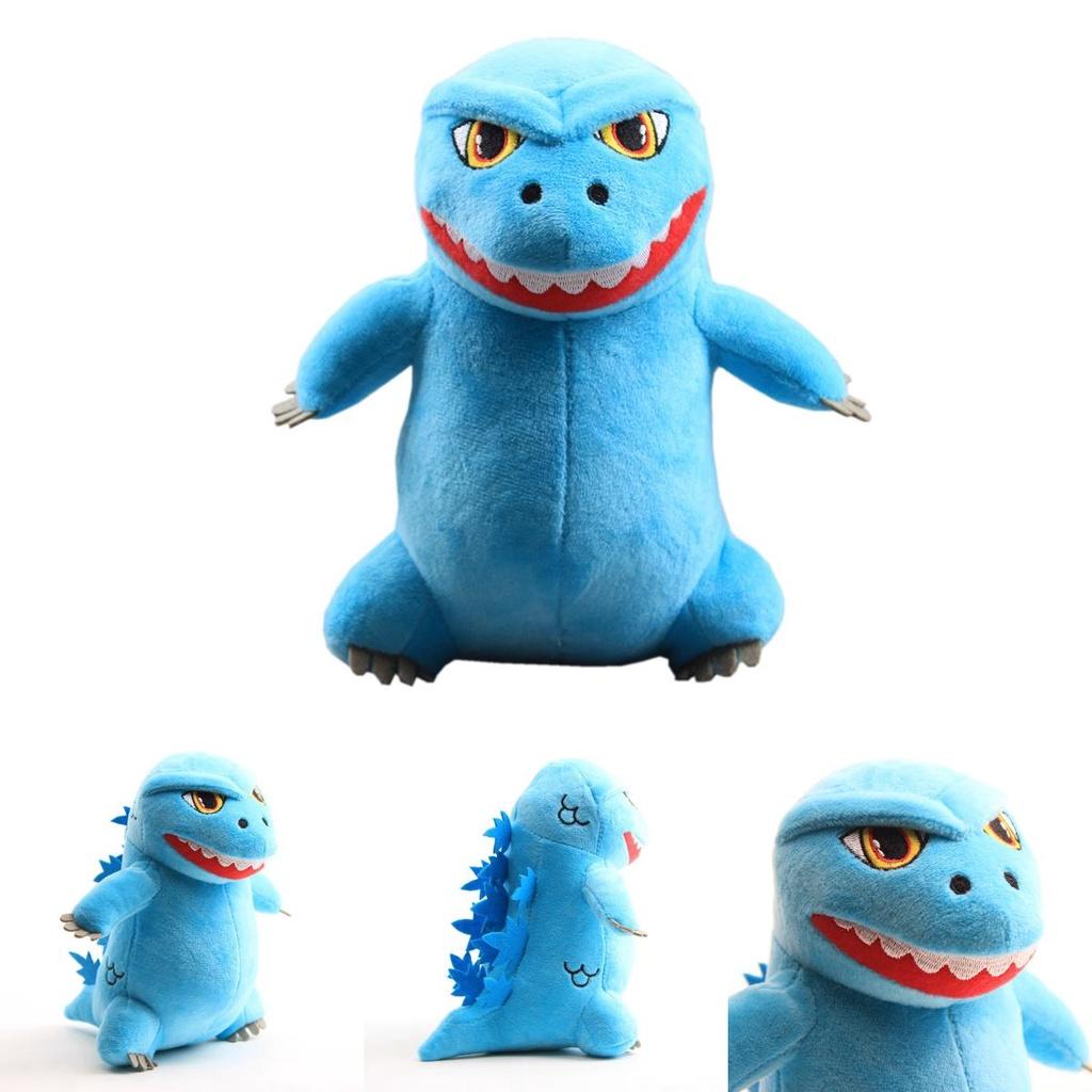 Adorable 20cm Godzilla Monster Plush Toy Blue Soft Stuffed Doll For Kids