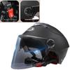 1Pcs Electric Bike Half Helmet Double Lens Electric Motorcycle Helmet Summer Sun Protection Safety Helmet For Women Men