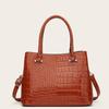 Autumn Patent Leather Glossy Women's Handbag Large Capacity Shoulder Bag Middle-aged Mom Bag
