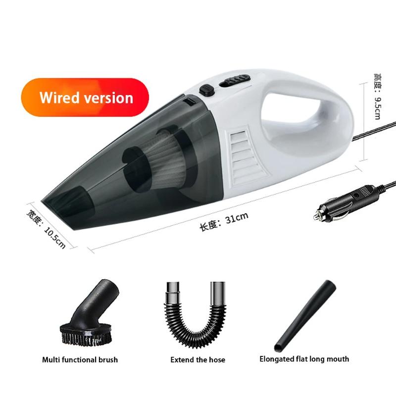 Wireless Car Vacuum Cleaner – Portable Handheld Dual-Use for Home & Car (with Power Cord)