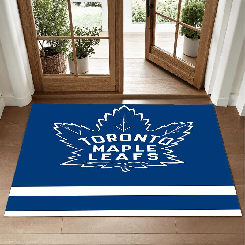 Toronto Maple Leafs Design Kristalfluweel Tapijt Zacht Decoratief Mat voor Slaapkamer Entree