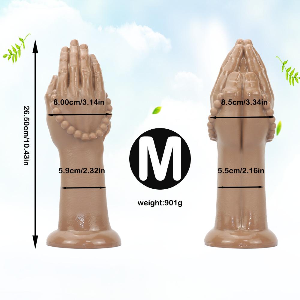 11 cm, tre misure, pugno, mano, protesi, braccio, schiena, corte, plug anale, perlina a mano extra large, dilatatore anale, protesi a pene, giocattoli sessuali