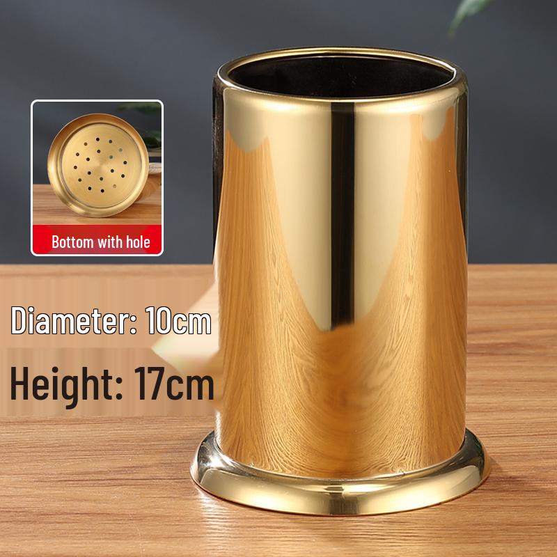 Stainless Steel and Bamboo Skewer & Chopstick Holder