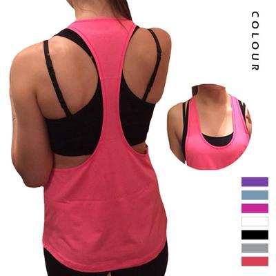 Gilet da Yoga Elasticizzato Senza Maniche da Donna - Vestibilità Ampia per Pilates, Corsa e Fitness