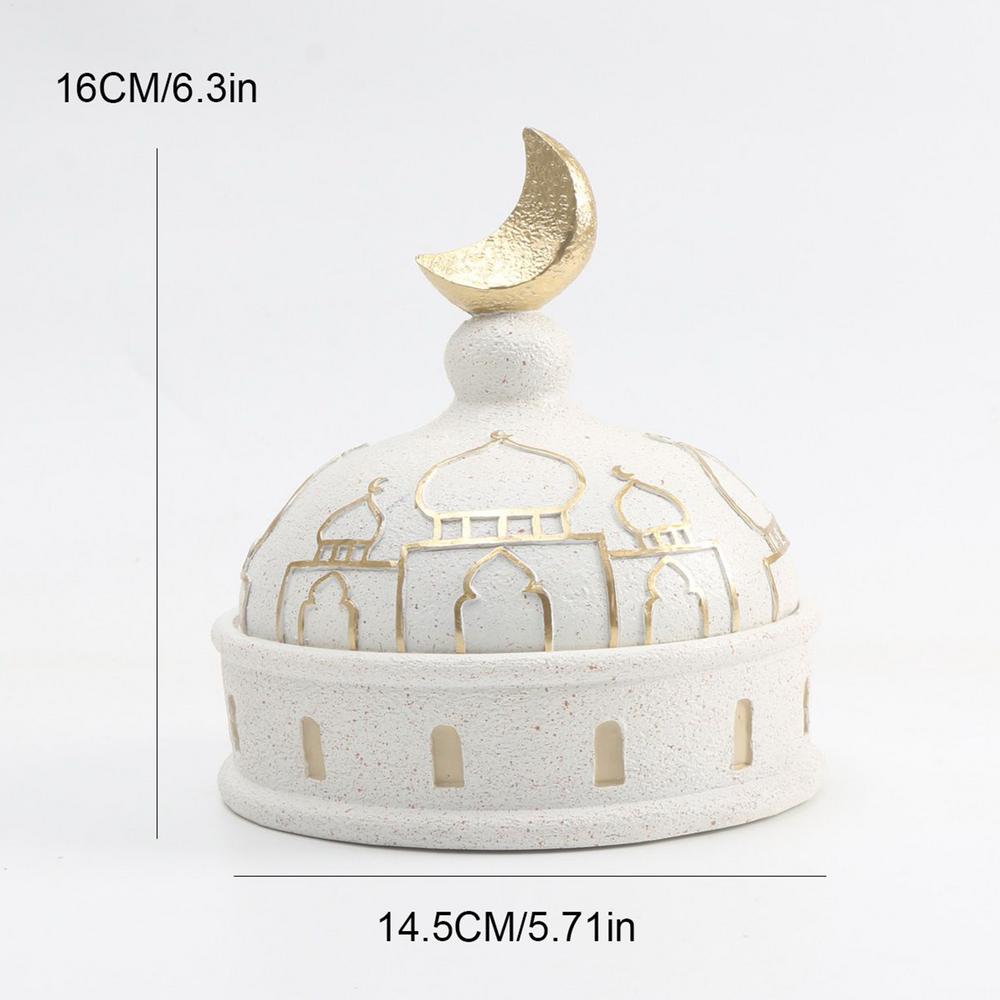 Castle Figurine Resin Compact Tower Sculpture Castle Sculpture for Shelf for Living Room Bedroom Study Nursery Bedside Display
