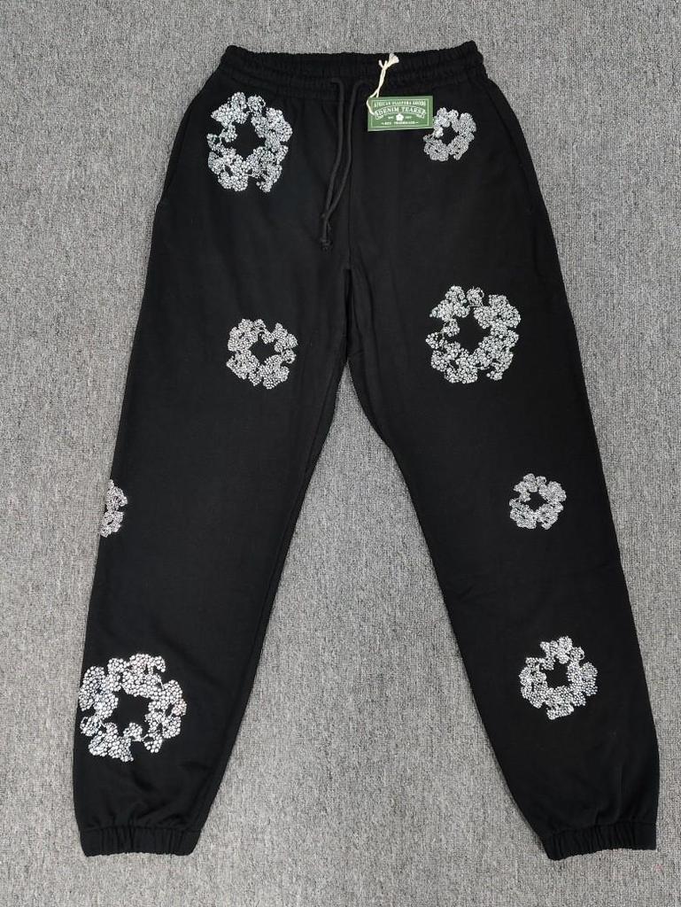 Deluxe Denim Tears Floral Hoodie & Hose Set für Herren