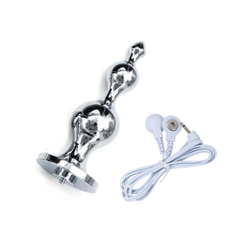 Electro Shock Anal Butt Plug Jump Eggs Clit Stimulator Dildo Vibrator E-stim Prostate Massager Expand Anus Vagina Device Sex Toy