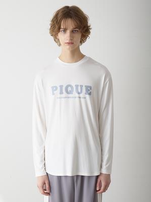 GELATO PIQUE [Homme] Rayon Jersey Logo Print Long Sleeve T-Shirt Pmct255995