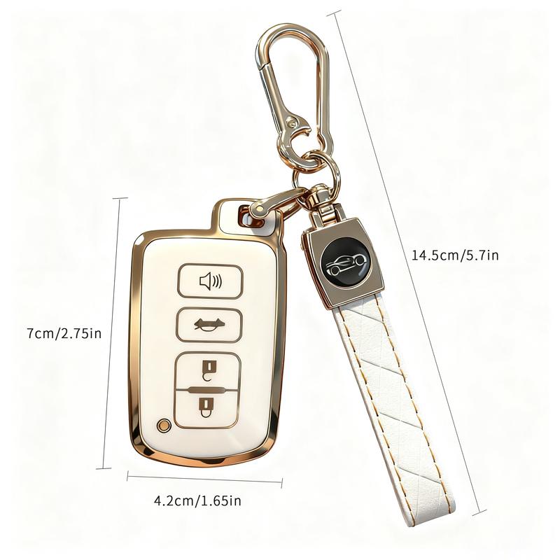 Key Fob Shell Case for Toyota Avalon Camry Corolla RAV4 Highlander Sequoia 2011 2012 2013 2014 2015 2016 2017 2018 2019 Keyless Entry Remote Control