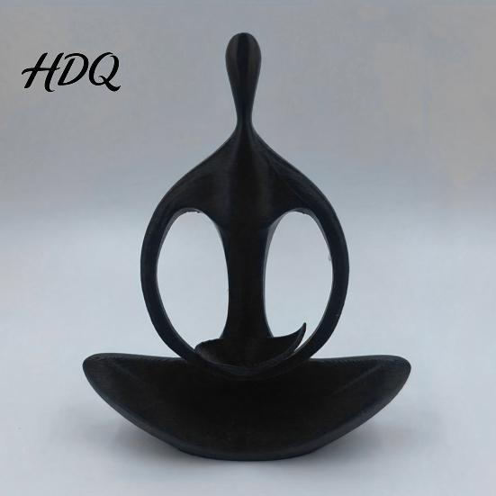 Modern Abstract Ornament Minimalist Zen Humanoid Sculpture Ornament 3D Printed Figurine