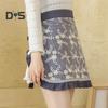 Oilproof Waist Apron Soft Touch Lace Embroidered Women Server Waitress Short Half Apron with 2 Pockets for Kitchen