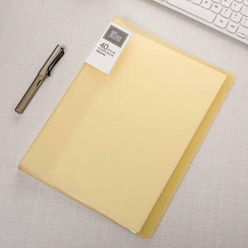 Elegant Transparent A4 File Folder Holder for Test Papers - Single & Double Clip, Thickened Office Storage.