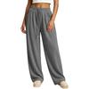 Women's Corduroy Pants Loose Fit Flowy High Waisted Casual Trousers for Everyday Wear