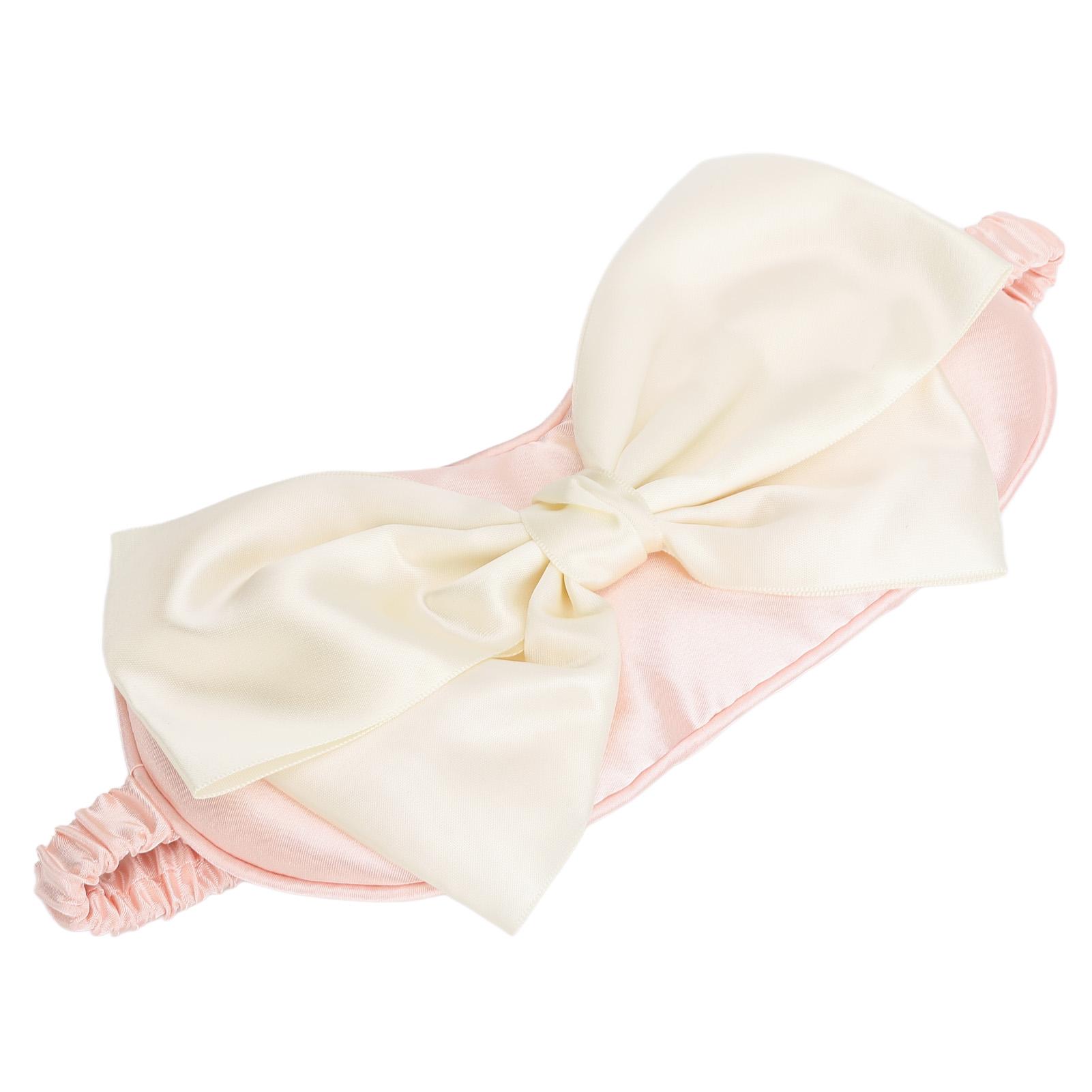 

Повязка на глаза для сна с эластичным ремешком, повязка на голову в форме банта, мягкая светонепроницаемая накидка для сна на ночь