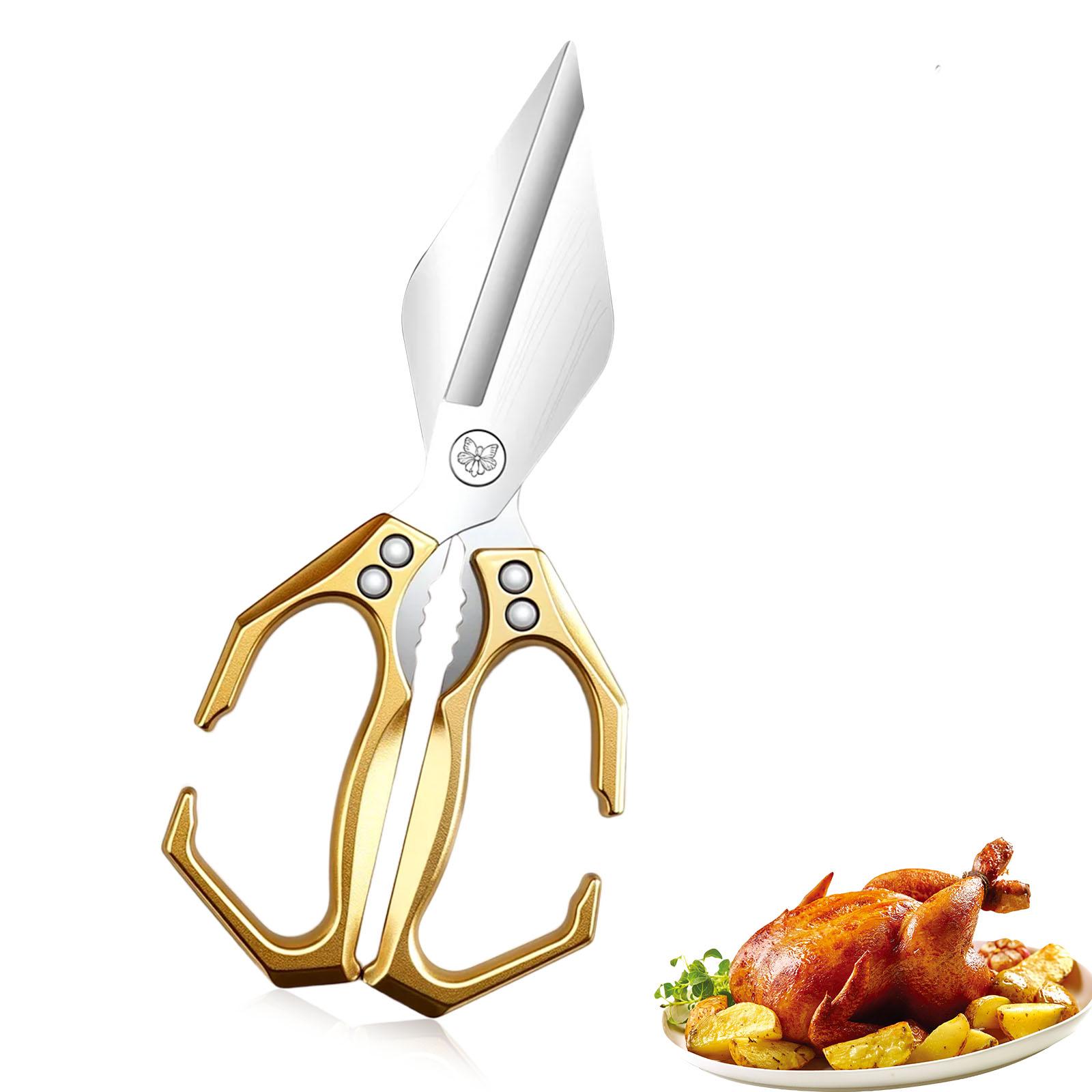 

Multifunctional Heavy-Duty Kitchen Shears Stainless Steel Scissors Dishwasher Safe for Cutting Chicken Bones Meat Fish Scissors