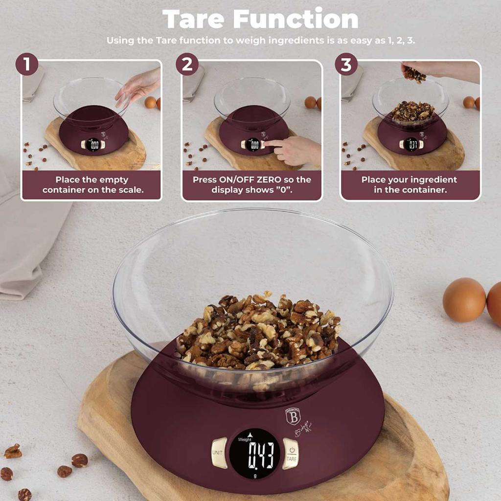 Kitchen Scale With Bowl Berlinger Haus Bh-9615 Leonardo