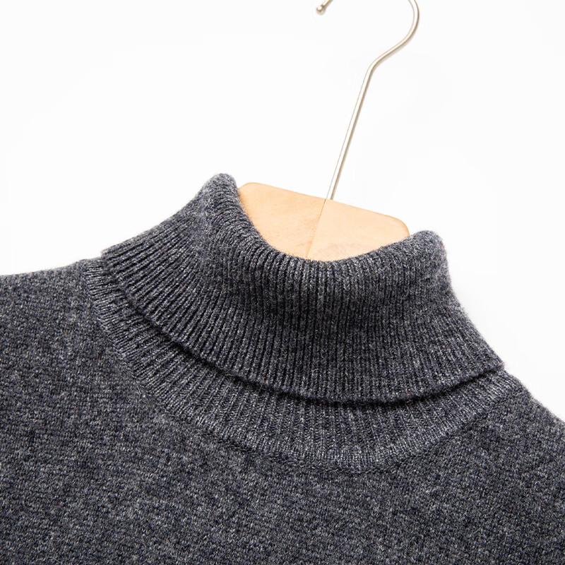 Men's 100% Pure Wool Turtleneck Sweater