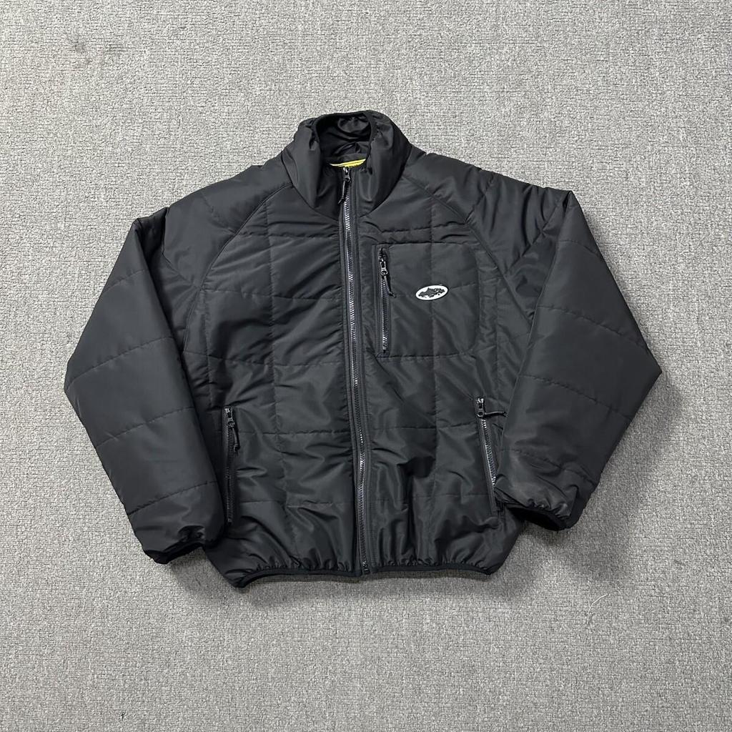 American Trend Demon Island Embroidered Cotton Puffer Jacket - Unisex Casual High Street Style