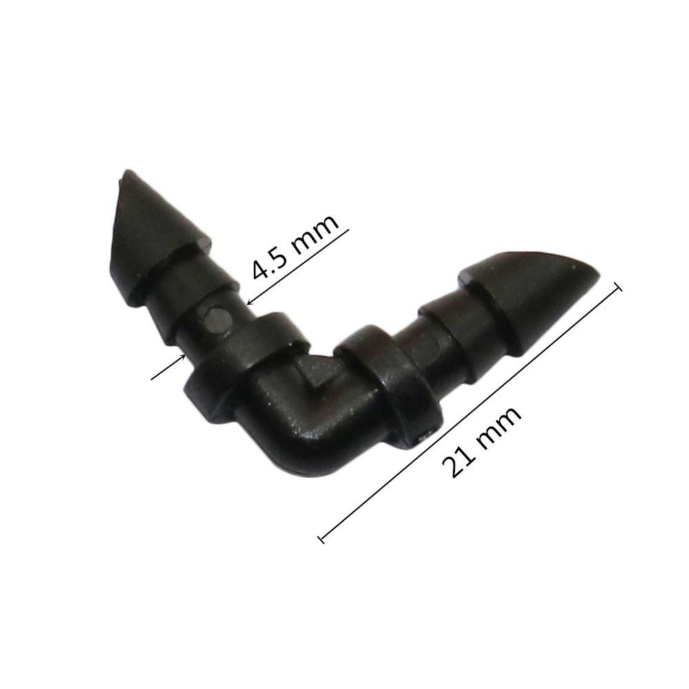 

1/4 Barbed Hose Connectors 4/7mm Tubing Fittings Micro Drip Irrigation Water Splitters Elbow Straight 3-Way 4-Way 50/100Pcs 50Pcs