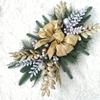 Christmas Staircase Garland Decor Hanging Ornament Holiday Home Decoration for Xmas Stairs Fireplace Party Decorations
