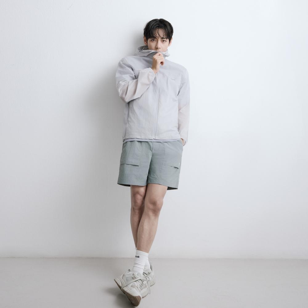 [Snowpeak] Taslan Quarter Shorts Gray Mint (S26MULHP64) 80(S)