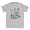 West Highland White Terrier Westie Dog Running T Shirt Summer Harajuku Tshirts Unisexs Plus Size 5xl Tees Short Sleeve Tops