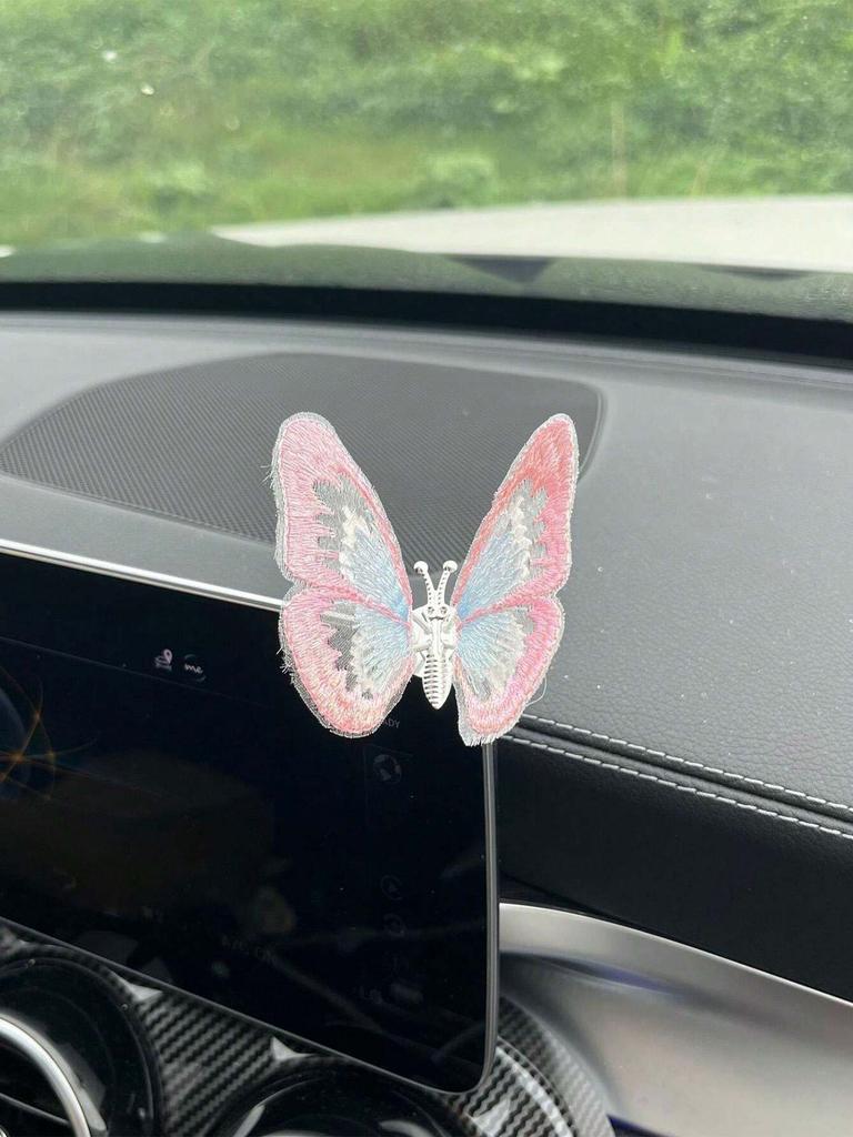 1pc Moving Butterfly Car Center Console Car Accessories Interior Decoration