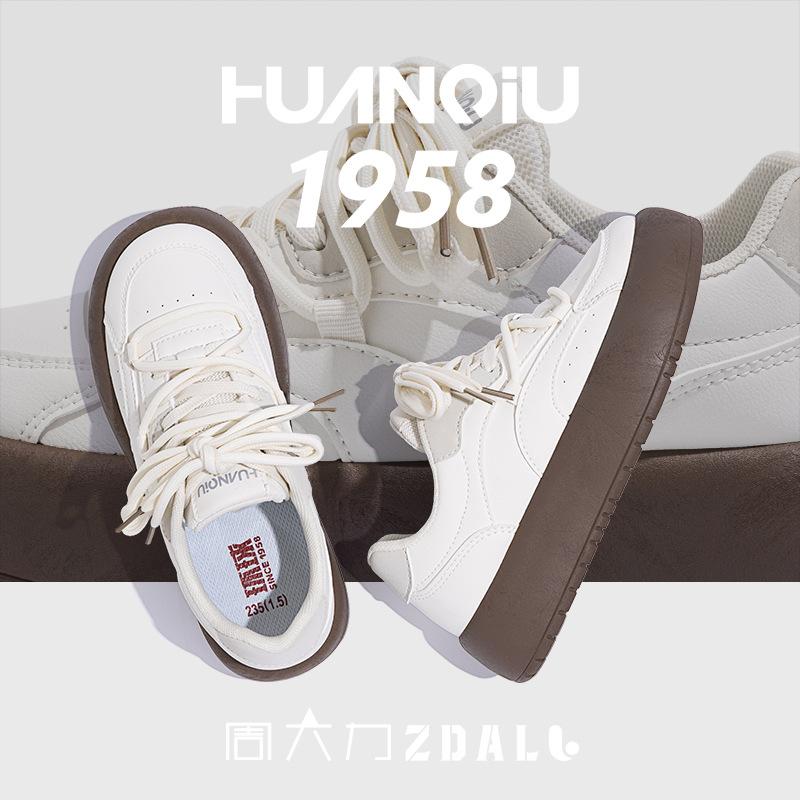 Global ZHQ3035 original little white shoes women's 2025 spring super fire new shoes women's casual platform versatile board shoes