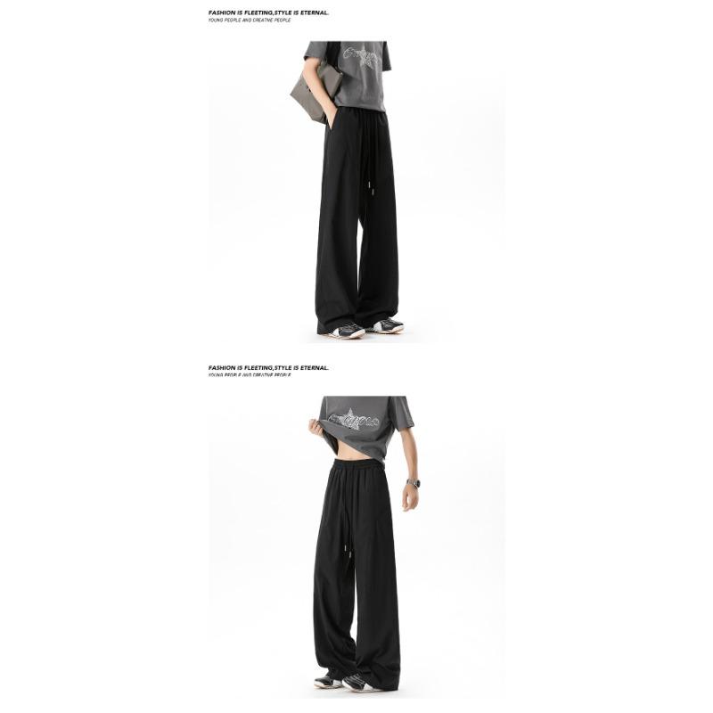 Mens Summer Thin Breathable Loose Casual Long Pants For Sports Commuting