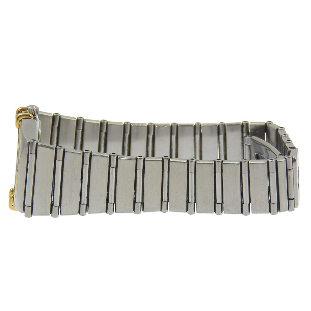 Omega שעוני מיני קונסטלציה זהב חוגה זהב פלדת אל-חלד/מצופה זהב קוורץ תצוגה אנלוגית נשים משומש