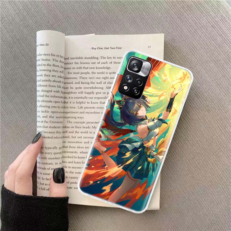 Star Rail Yunli Phone Case For Redmi Note 13 12 Pro Plus 14 15 Pro 5G 11 11T 11E 11S 10 Pro 10S 9 9S Cover Cell Clear TPU Capa C