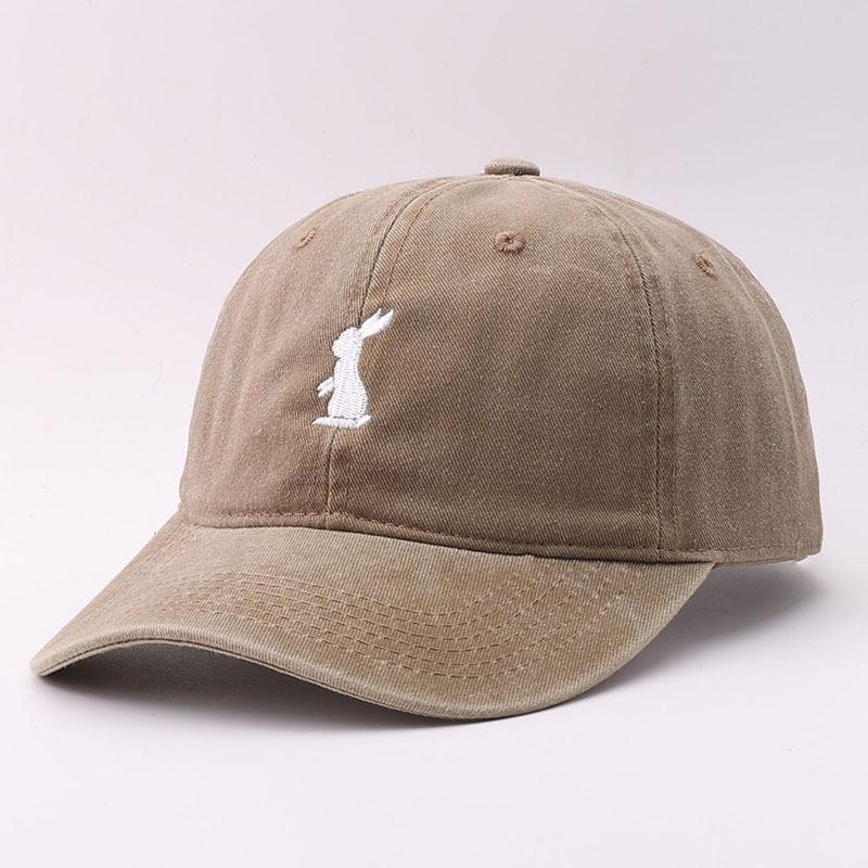 Cotton Washed Baseball Cap Vintage Trucker Curved Brim Men Women