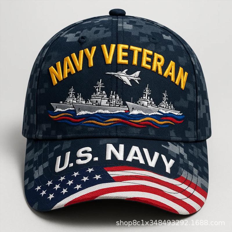 D Digital Printed Baseball Cap US Navy Anniversary Hat Printed Peaked Cap Sun Cap